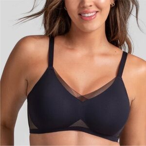 Honeylove Liftwear Black Crossover Bra Size Large